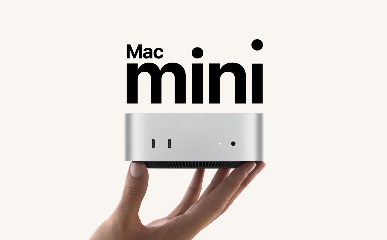 مک مینی اپل نقره‌ای Mac mini M4 CTO 10C GPU 24GB RAM 1TB SSD